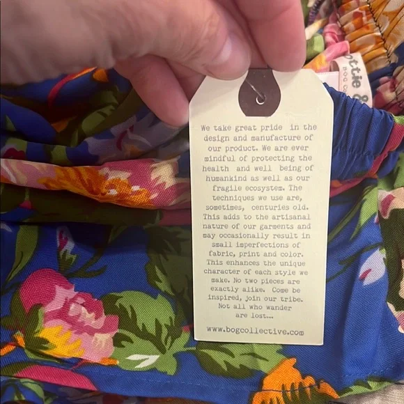 B.O.G Collective Floral Print Dress with Spaghetti Straps size small - Picture 11 of 11